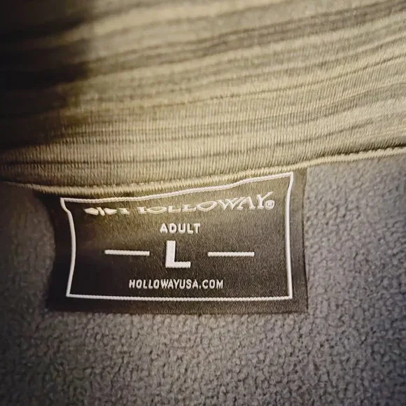 NWT - HOLLOWAY GREY VEST - SIZE LARGE - FULL ZIP - Picture 4 of 7